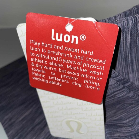 Lululemon Wunder Under Crop Black Space Dye / Black - NWT - Size 10 - Picture 7 of 7